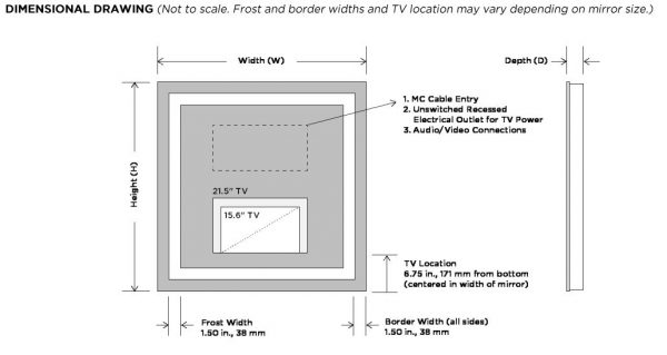 Integrity™ Lighted Mirror TV by Electric Mirror - Image 4