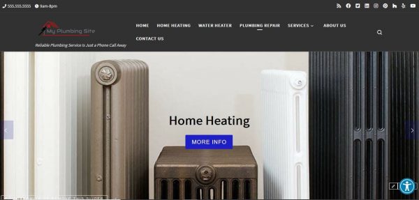 Plumbing Website w/Shared Hosting