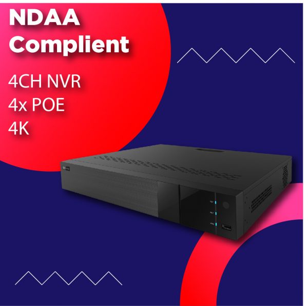 Titanium 4Ch 4PoE High Definition NVR NDAA